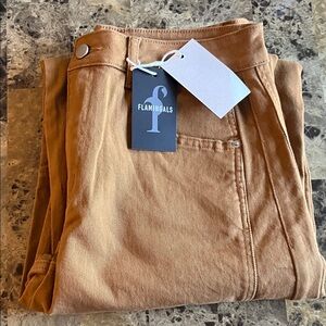 Flamingo Urban Tan Flare & Wide Leg Jeans